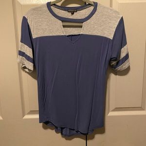 Soft blue and grey T-shirt